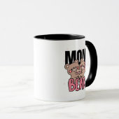 Mug Cute bear-mom Text Illustration (Devant droit)