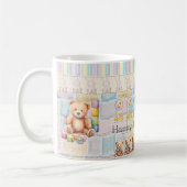 Mug Cute bears, chicks, pastel bunnies (Gauche)