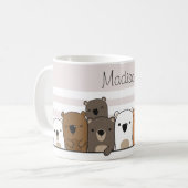 Mug Cute Bears Personnalisé (Devant gauche)
