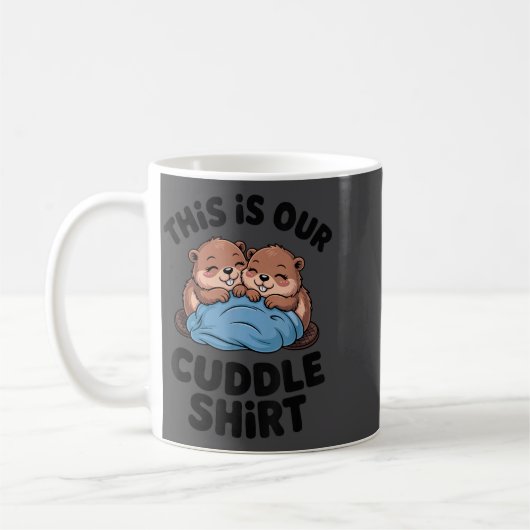 Mug Cute Beaver Couple This Is Our Cuddle  (Gauche)