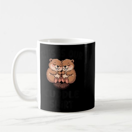 Mug Cute Beaver This Is Our Cuddle (Gauche)