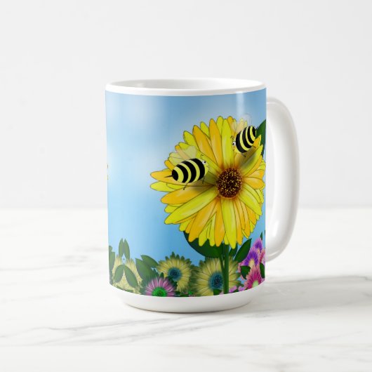 Mug Cute Bee Couple (Devant droit)