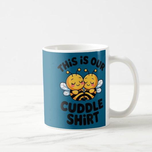 Mug Cute Bee Couple Cuddle Funny Romantic  (Droite)