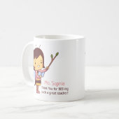 Mug Cute Bee Enseignant Merci personnalisé (Devant gauche)