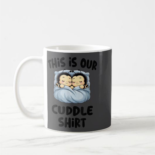 Mug Cute Bee Lovers This Is Our Cuddle  (Gauche)