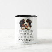 Mug Cute Bernese Mountain Dog Funny Custom (Centre)