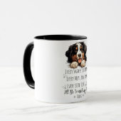Mug Cute Bernese Mountain Dog Funny Custom (Devant gauche)