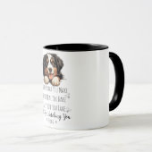 Mug Cute Bernese Mountain Dog Funny Custom (Devant droit)