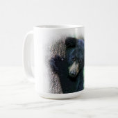 Mug Cute Black Bear Cub Photo Aquarelle (Devant gauche)