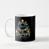Mug Cute Black Cat Christmas Tree Funny Kitten Lover X (Gauche)
