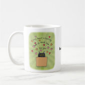 Mug Cute Black Cat In Box Cat Lover Custom Name  (Gauche)