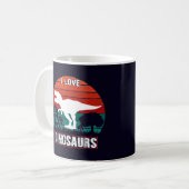 Mug Cute Black I Love Dinosaur (Devant gauche)