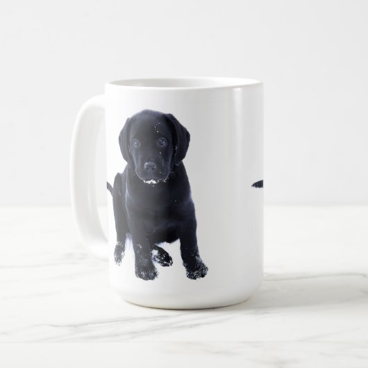 Mug Cute Black Lab Labrador Retriever Chien (Devant gauche)