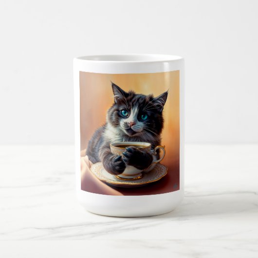 Mug Cute Bleu Oye Kitten (Centre)