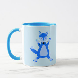 Mug Cute Blue Baby Boy Fox