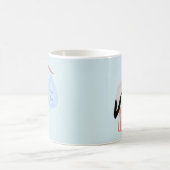 Mug Cute Blue Baby Boy Stork (Centre)
