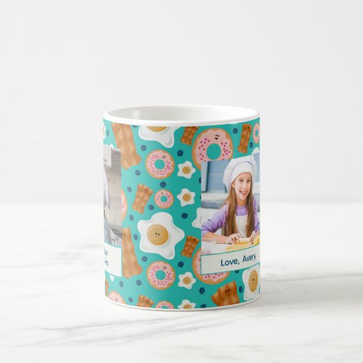 Mug Cute Blue Breakfast Customizable Pastel (Centre)