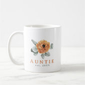 Mug Cute Boho Terracotta Floral Green Tante Est. (Gauche)
