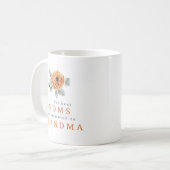 Mug Cute Boho Terracotta Floral Meilleur grand-mère Pr (Devant gauche)