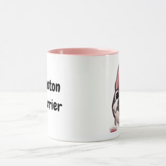 Mug Cute Boston Terrier (Centre)