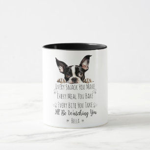 Mug Cute Boston Terrier Chien drôle Personnalisé