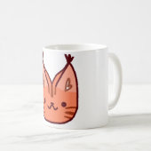 Mug Cute bouchon de chat orange (Devant droit)