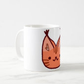 Mug Cute bouchon de chat orange (Devant gauche)