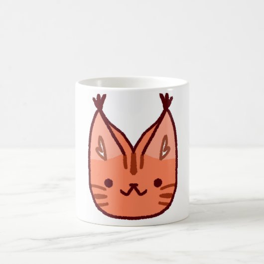 Mug Cute bouchon de chat orange (Centre)