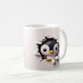 Mug Cute boug de pingouin 3D (Devant droit)
