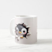 Mug Cute boug de pingouin 3D (Devant gauche)