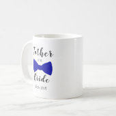 Mug Cute Bow Cravate père de la mariée Personnalisé (Devant gauche)