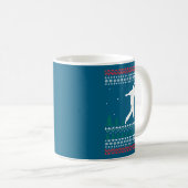 Mug Cute Bowling Player Santa Claus Hat Ugly Christmas (Devant droit)