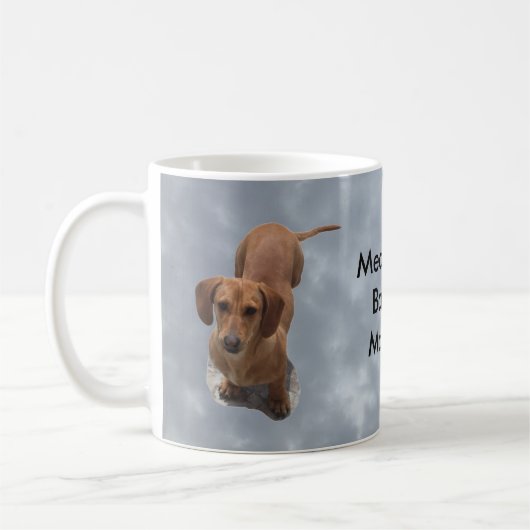 Mug Cute Brown Dachshund Machine à aboyer (Gauche)