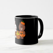 Mug Cute Brown Ours Cony Lapin Lapin Lapin Citrouille (Devant droit)
