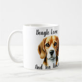 Mug Cute Browns '' Beagle And Tea'' (Gauche)