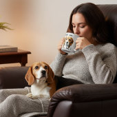 Mug Cute Browns '' Beagle And Tea''