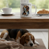 Mug Cute BROWNS/ Blancs Beagle de thé du matin