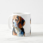 Mug Cute Browns Portrait De Beagle (Devant gauche)