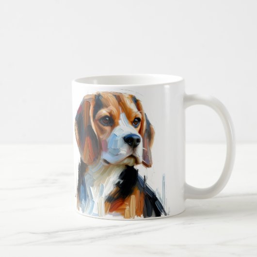 Mug Cute Browns Portrait De Beagle (Droite)