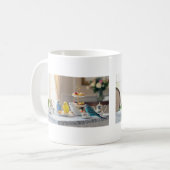 Mug Cute Budgies High Tea Party Parakeet Lover Gift  (Devant gauche)