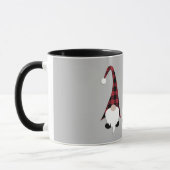 Mug Cute Buffalo Plaid Gnomes de Noël (Gauche)
