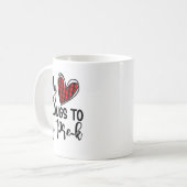 Mug Cute Buffalo Plaid Heart Valentines Day For Pre K  (Devant gauche)