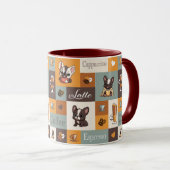 Mug Cute Bulldog Coffee Love (Devant droit)