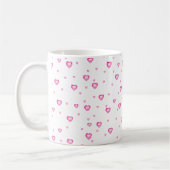 Mug Cute bulle gomme rose Valentines Coeurs Motif (Gauche)