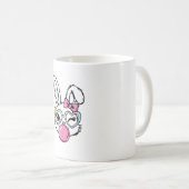 Mug Cute Bunny Face Bubblegum Glasses Pink Coquette Bo (Devant droit)
