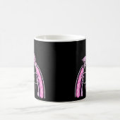 Mug Cute Bunny Face léopard arc-en-ciel Cravate Pâques (Centre)