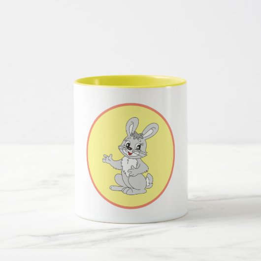 Mug Cute Bunny for Kids and Rabbit Fans (Centre)
