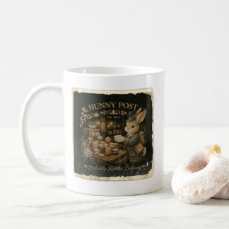 Mug Cute Bunny Post Office Vintage Delivery Bunny