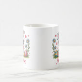 Mug Cute Bunny with Sunglasses Custom Name Easter Gift (Centre)