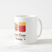 Mug Cute Burger et Fries Amis BFF Funny (Devant droit)